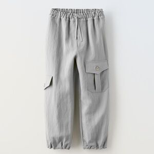 Zara Gray Casual Bottoms pants